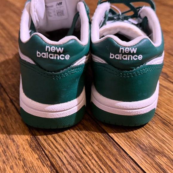 New Balance Kids Teal and White Sneakers - Picture 3 of 7